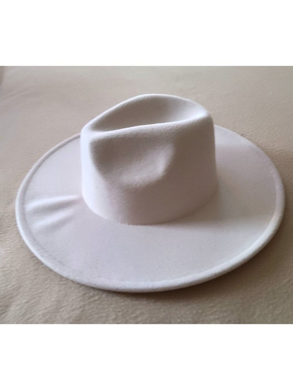 Free People Clean Slate Hat Cream One Size Western Wide Brim Wool Blend NWOT